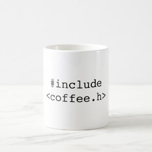 C/C++ Programmierer-Tasse ("#include <coffee.h>") Kaffeetasse
