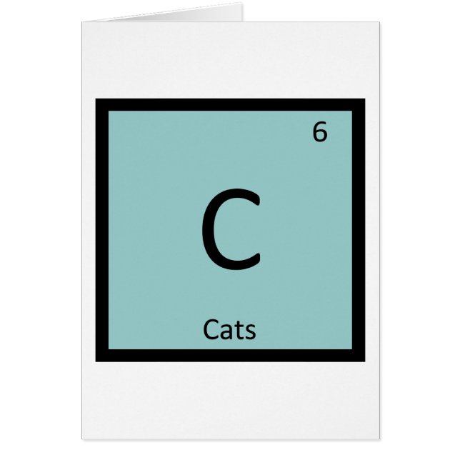 C - Cats Chemistry Periodic Table Feline Element (Vorne)