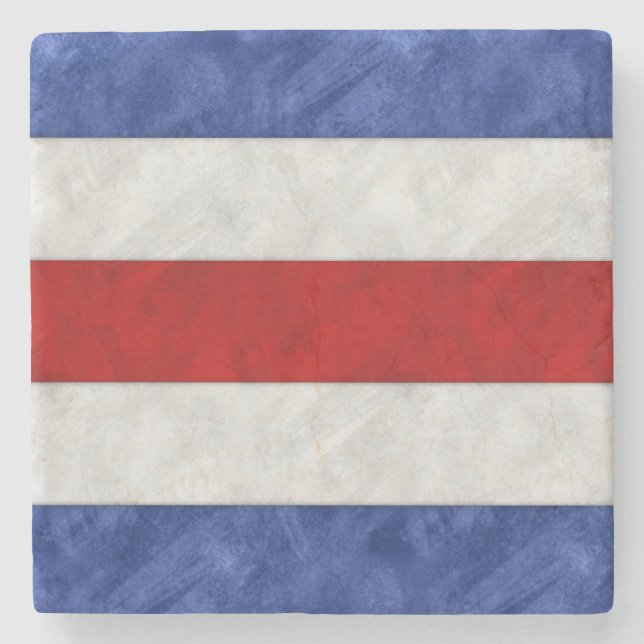 C Charlie Wasserfarbe Wasserzeichen Seeflagge Steinuntersetzer (Vorderseite)