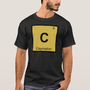 C - Claymation-Animation Chemie Periodensystem T-Shirt
