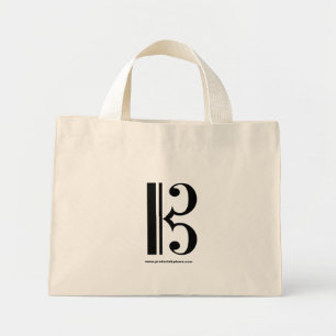 C-Clef Tote Bag Mini Stoffbeutel