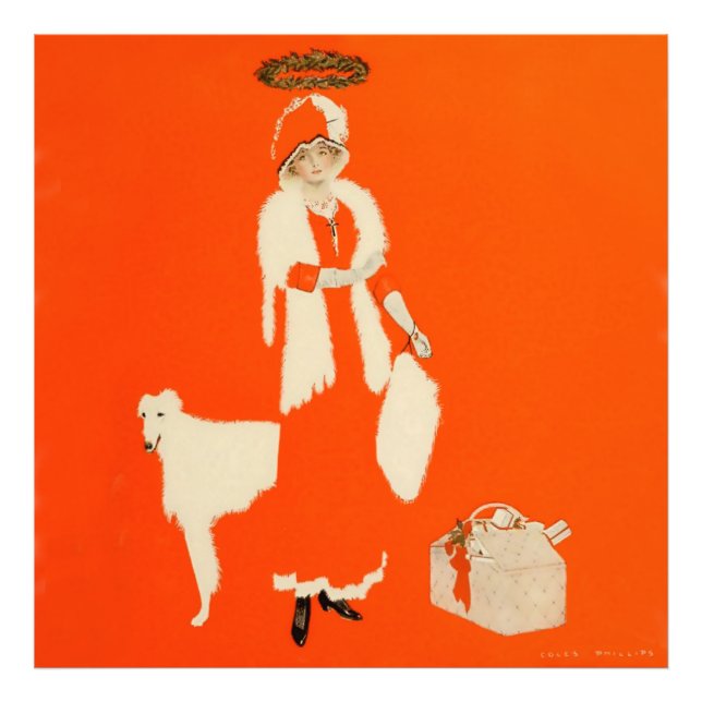 C Coles Phillips "Present Day Saint" Fadeaway Girl Fotodruck (Vorne)