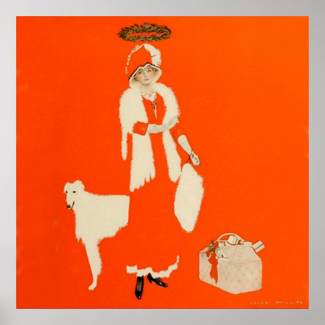 C Coles Phillips "Present Day Saint" Fadeaway Girl Poster (Vorne)