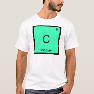 C - Cosplay Chemie-Elementsymbol Kostüm T-Shirt