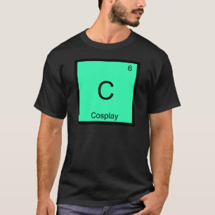 C - Cosplay Chemie-Elementsymbol Kostüm T-Shirt