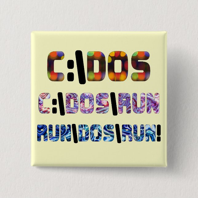 C:\DOS\RUN BUTTON (Vorderseite)