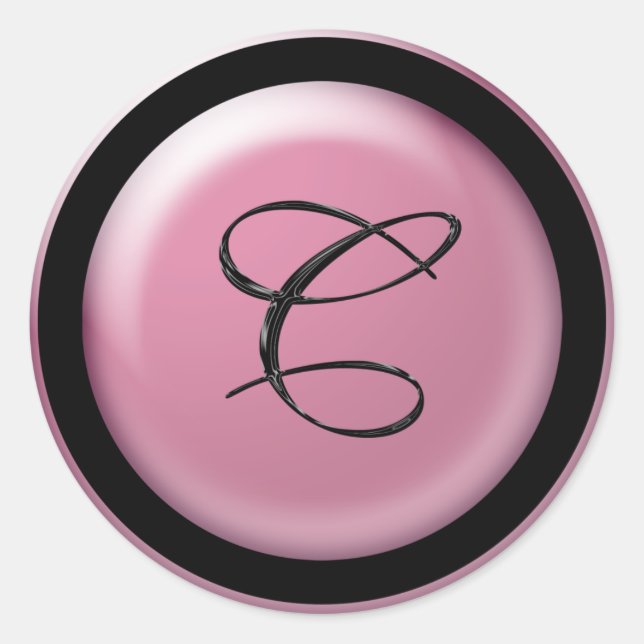 C Einladungen Runder Aufkleber (Vorderseite)