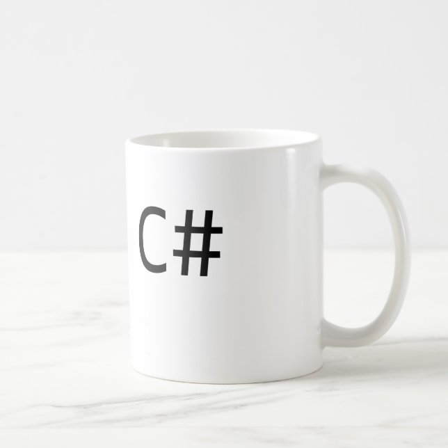 C# Entwickler-Kaffee-Tasse Tasse (Rechts)