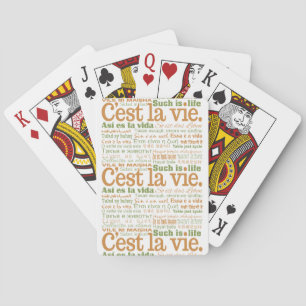 C est La Vie benutzerdefinierte Spielkarten