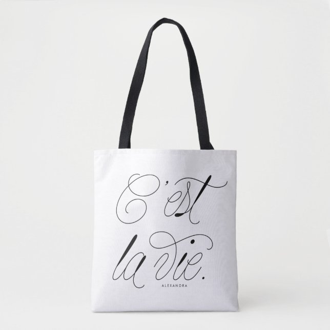 C est La Vie Quote Chic Typografie Custom (Vorderseite)