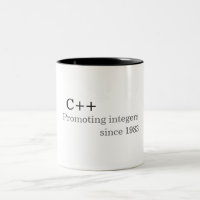 C++: Förderung ganze Zahlen seit 1983 (Tasse)