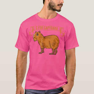C für Capybara Capy Birthday Cappybara Capybara T-Shirt