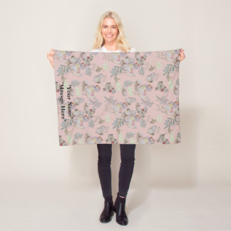 C für Cluck Baby Blanket Fleecedecke