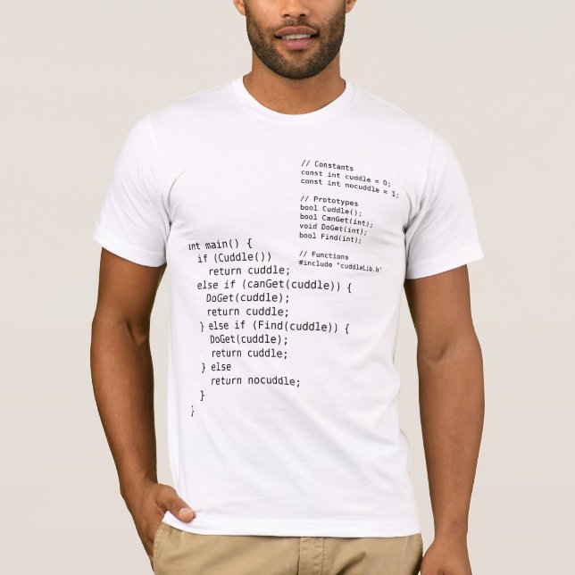 C++ geeky schließen Sie Umarmungsprogramm-Shirt ab T-Shirt (Vorderseite)
