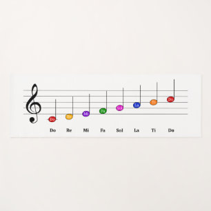 C Große Skala in Treble Clef Kids Musikkompetenz Yogamatte