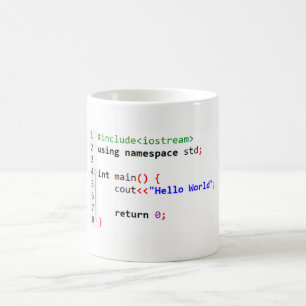 C++ Hallo Weltkaffee-Tasse Kaffeetasse