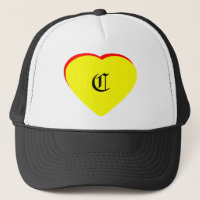 "C" Herz-Gelb-Hochzeit Einladung des MUSEUMS