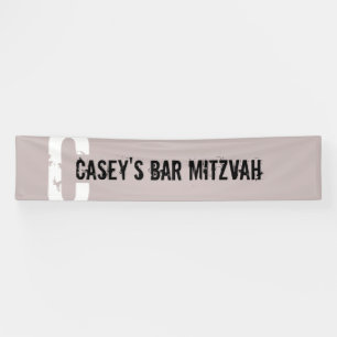 C Initial Bar Mitzvah Willkommensbanner Banner