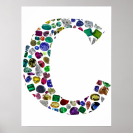C Initial Gem Design Poster