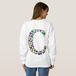 C Initial Gem Design Sweatshirt