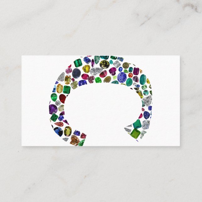 C Initial Gem Design Visitenkarte (Rückseite)