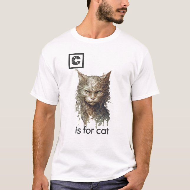 C ist für Cat T - Shirt (Vorderseite)