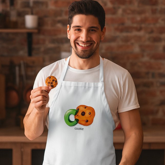 C ist für Cookie Alphabet Letter Chocolate Chip Schürze (Von Creator hochgeladen)