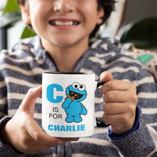 C ist für Cookie Monster Fügen Sie Ihren Namen h Tasse