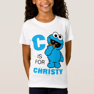 C ist für Cookie Monster   Name hinzufügen T-Shirt