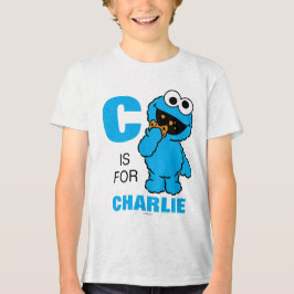 C ist für Cookie Monster | Name hinzufügen Tri-Blend Shirt