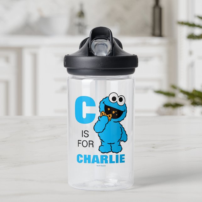 C ist für Cookie Monster | Name hinzufügen Trinkflasche (Von Creator hochgeladen)