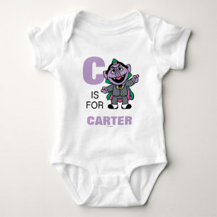 C ist für Count von Count Name hinzufügen Baby Strampler