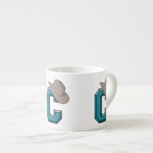 C ist für Cowboy Espressotasse