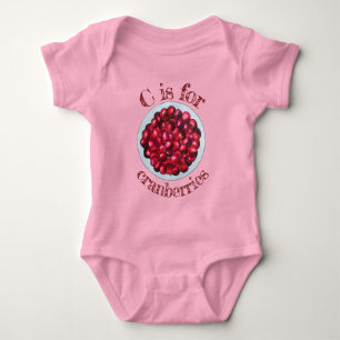 C ist für Cranberries New England Cranberry Bog Baby Strampler