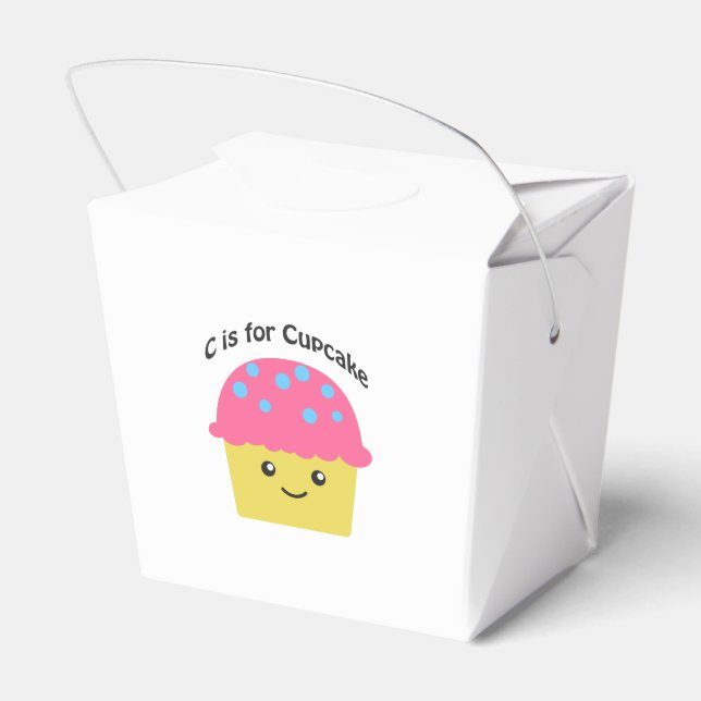 C ist für Cupcake Geschenkschachtel (Rückseite)