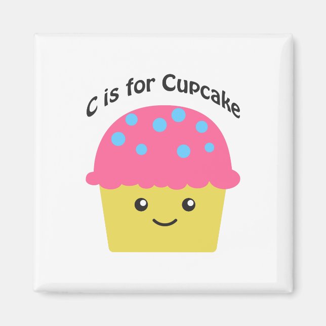 C ist für Cupcake Magnet (Vorne)