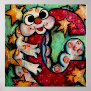 C ist für die Raupe Poster