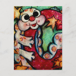 C ist für die Raupe Postkarte