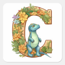 C ist für Dinosaurier im Alphabet Garden