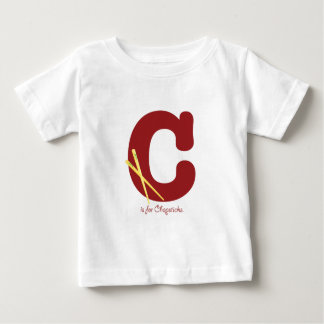 C ist für Essstäbchen Baby T-shirt