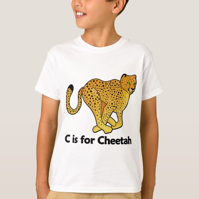 C ist für Gepard T-Shirt (Vorderseite)