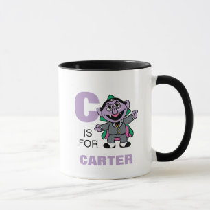 C ist für Graf Zahl Fügen Sie Ihren Namen hinzu Tasse