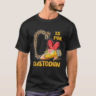 C ist für Hausmeister-Schätzung Leopard Zurück Zu T-Shirt