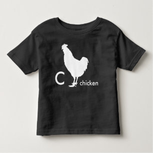 C ist für Huhn Kleinkind T-shirt