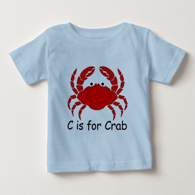 C ist für Krabbe Baby T-shirt (Vorderseite)