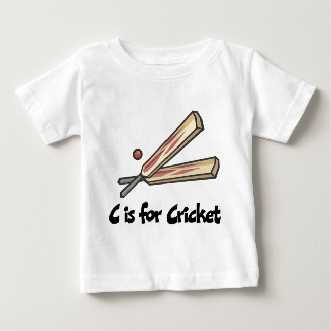 C ist für Kricket Baby T-shirt (Vorderseite)