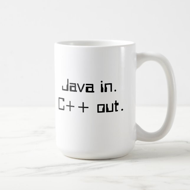 C++ Kaffee-Tasse des Programmierers Kaffeetasse (Rechts)