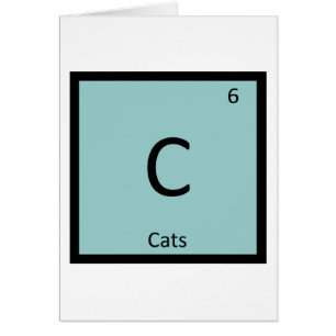 C - Katzen Chemie Periodensystem Felines Element