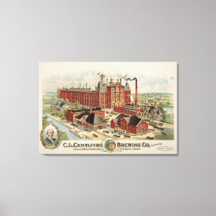 C.L. Centlivre Brauerei Fabrikgebäude. Leinwanddruck