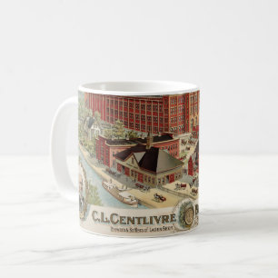 C.L. Centlivre Brewing Company Factory Gebäude. Kaffeetasse